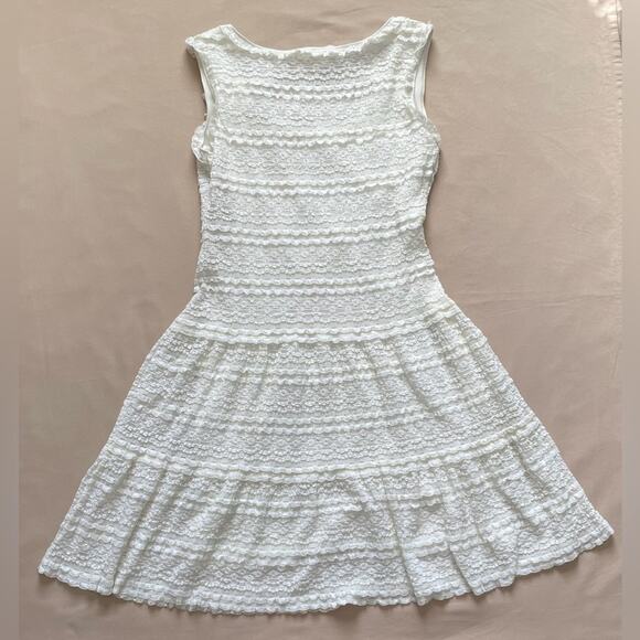 Max Studio Specialty Products White Ruffle Sleeveless Dress Size Medium - Picture 5 of 5